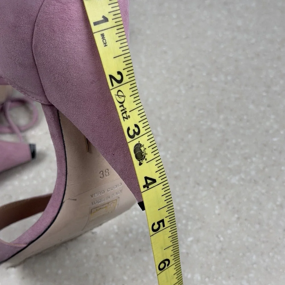 Tamara‎ Mellon Lilac Suede Zaha Tie-Up Sandals US 8/ EU 8